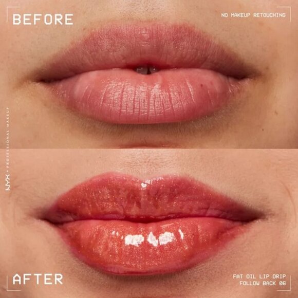 NYX Fat Oil Lip Drip Gloss Non-Sticky Color: FOLLOW BACK (FULL SIZE)**NEW! - Picture 3 of 4